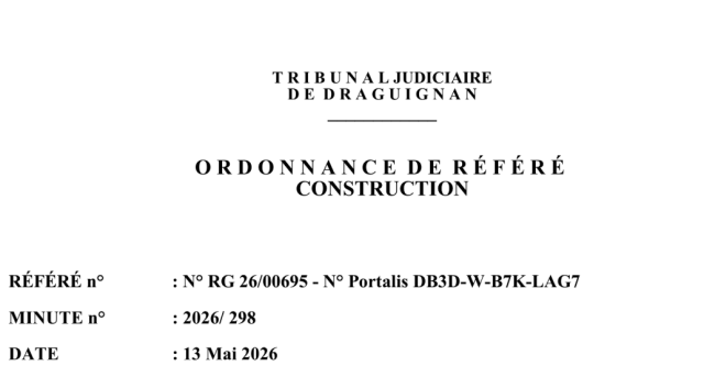 ordonnance du tribunal judiciaire de draguignan