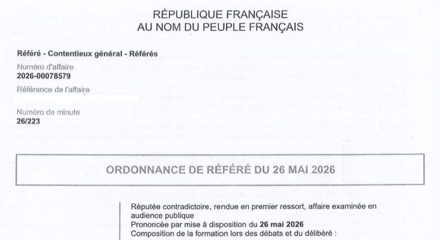 ordonnance de refere devant le tribunal de proximite de brignoles