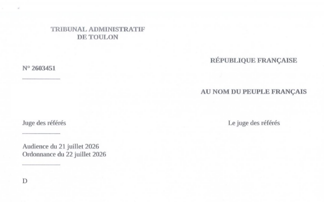 decision devant le tribunal administratif de toulon