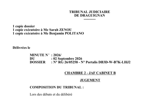 extrait du tribunal judiciaire de draguignan jaf
