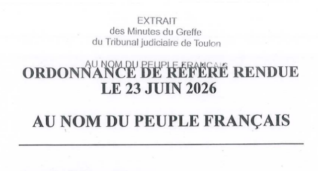 ordonnance de refere a toulon