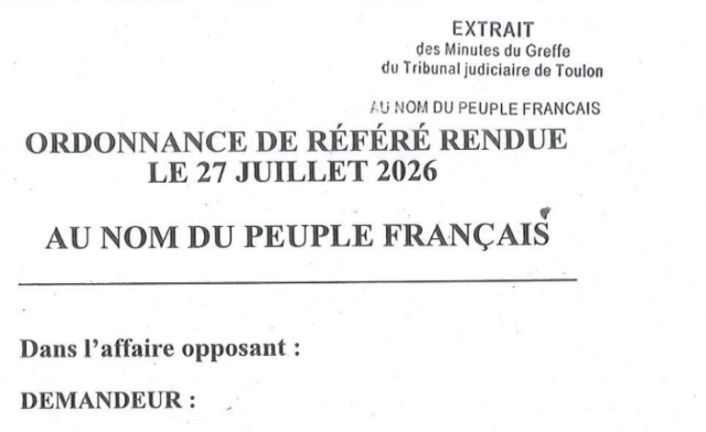 ordonnance en référé rendue le 27 juillet 2026